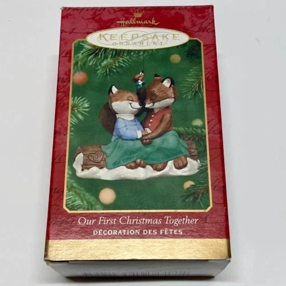 Vintage Christmas Ornament Our First Christmas Together Hallmark Keepsake 2001‎